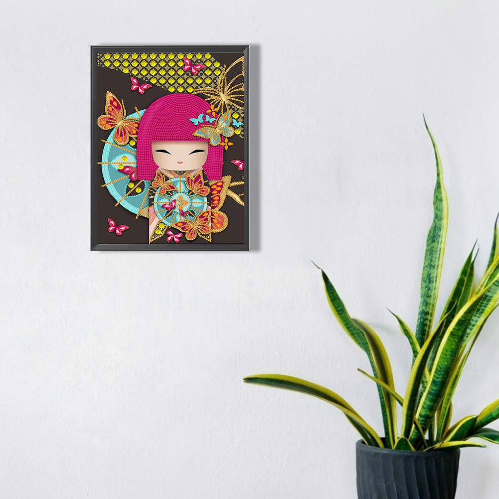 Kimono Doll - Special Shaped Drill Diamond Painting 30*40CM