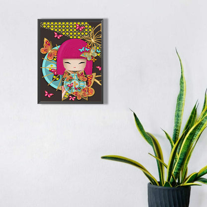 Kimono Doll - Special Shaped Drill Diamond Painting 30*40CM