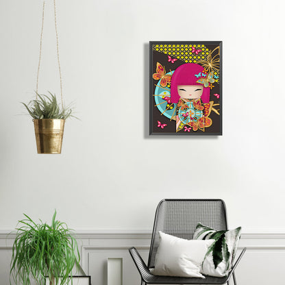Kimono Doll - Special Shaped Drill Diamond Painting 30*40CM