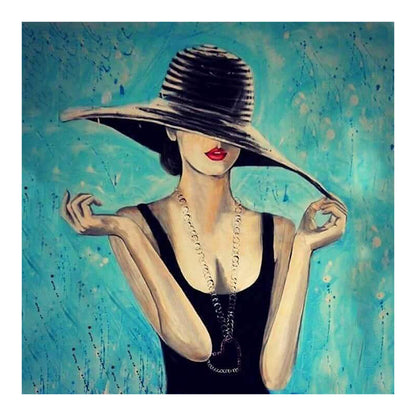 Temperament Woman - Full Round Drill Diamond Painting 30*30CM
