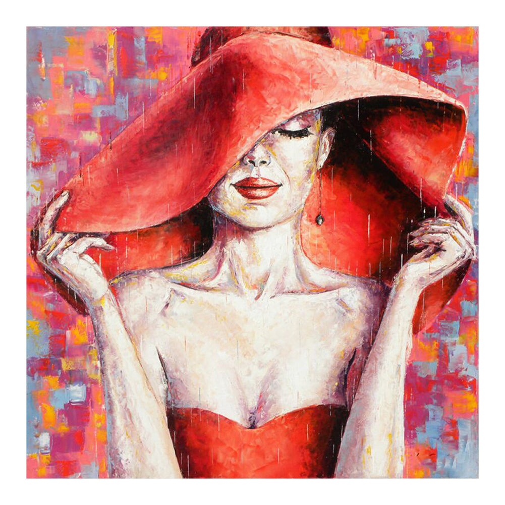 Temperament Woman - Full Round Drill Diamond Painting 30*30CM