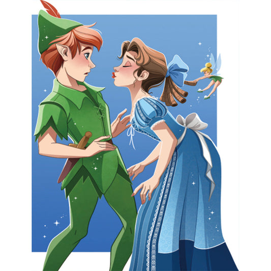 Disney Fairy And Peter Pan - Full Round Drill Diamond Painting 30*40CM