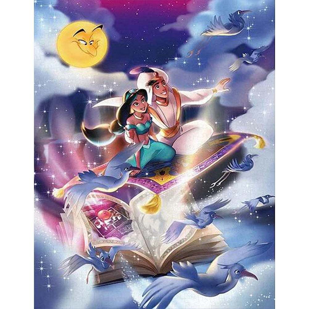 Disney Aladdin And Princess Jasmine - Full Round Drill Diamond Painting 30*40CM