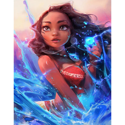 Princess Moana - Full Round Drill Diamond Painting 30*40CM