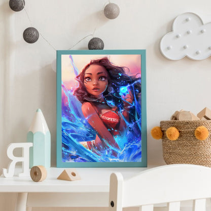 Princess Moana - Full Round Drill Diamond Painting 30*40CM