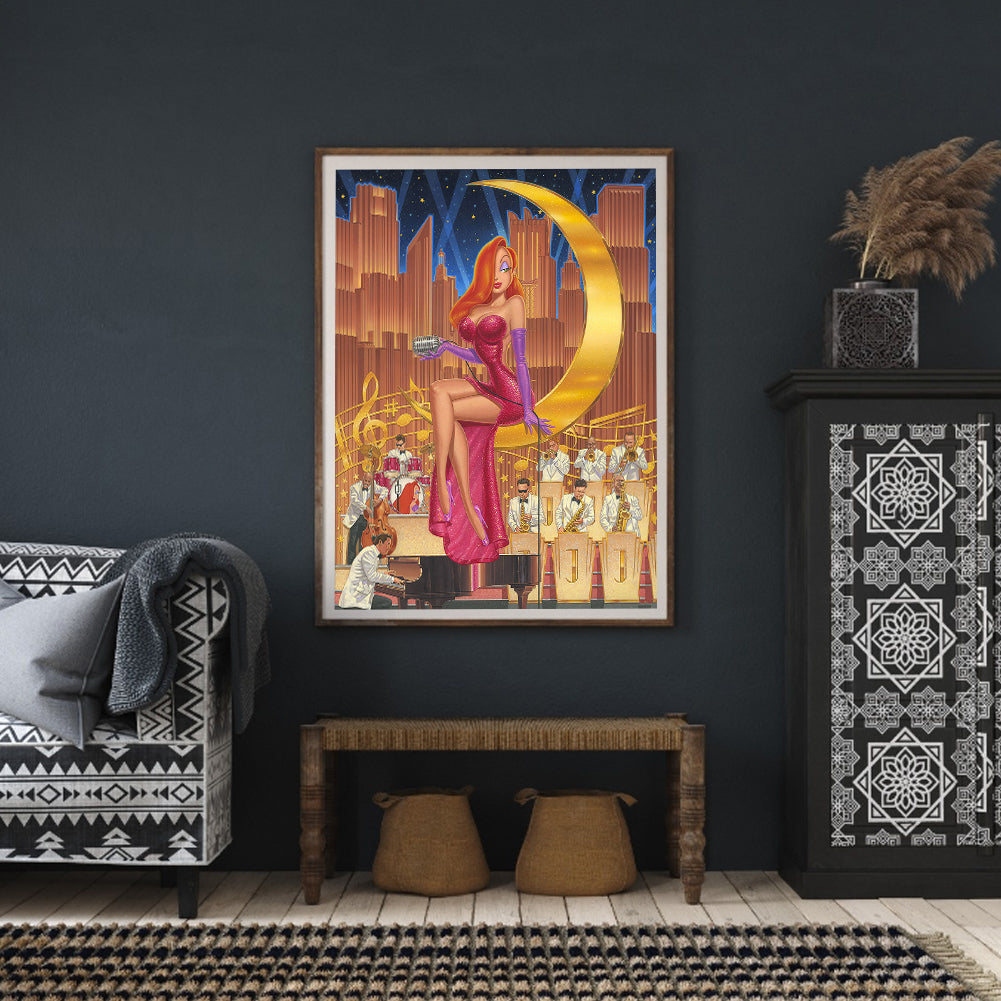 Jessica Rabbit - Full Round Drill Diamond Painting 30*40CM