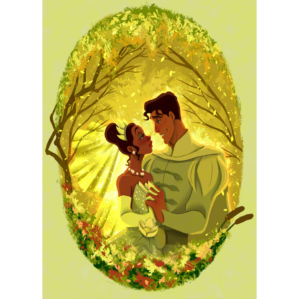 Disney Princess Tiana - Full Round Drill Diamond Painting 30*50CM