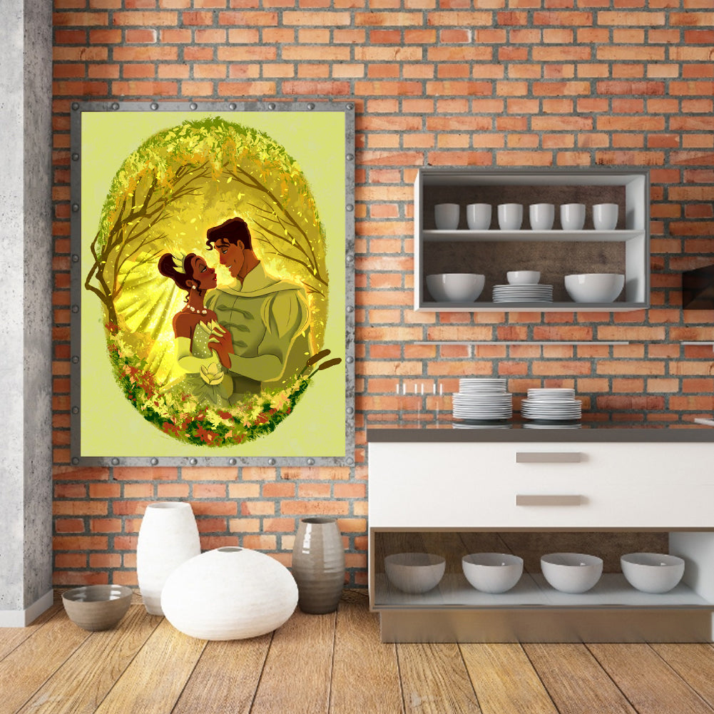 Disney Princess Tiana - Full Round Drill Diamond Painting 30*50CM