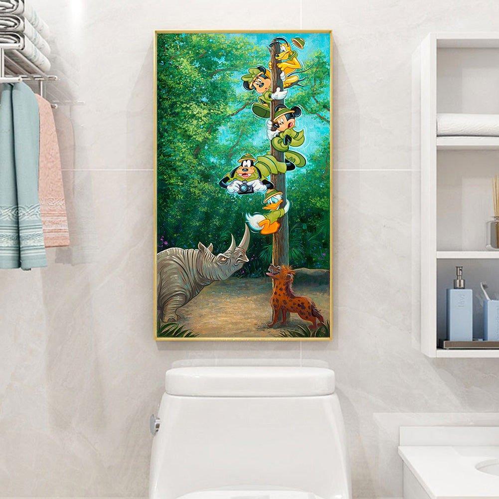 Mickey Donald Goofy The Three Musketeers - Full Round Drill Diamond Painting 30*60CM