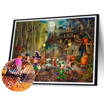 Disney Halloween Gift - Full Round Drill Diamond Painting 50*40CM