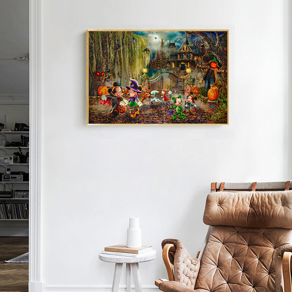 Disney Halloween Gift - Full Round Drill Diamond Painting 50*40CM