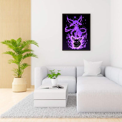 Pokemon Silhouette - Full Round Drill Diamond Painting 40*50CM