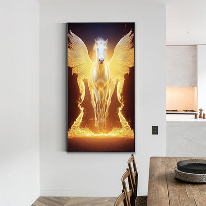 Flame Horse - Full Round Drill Diamond Painting 40*70CM