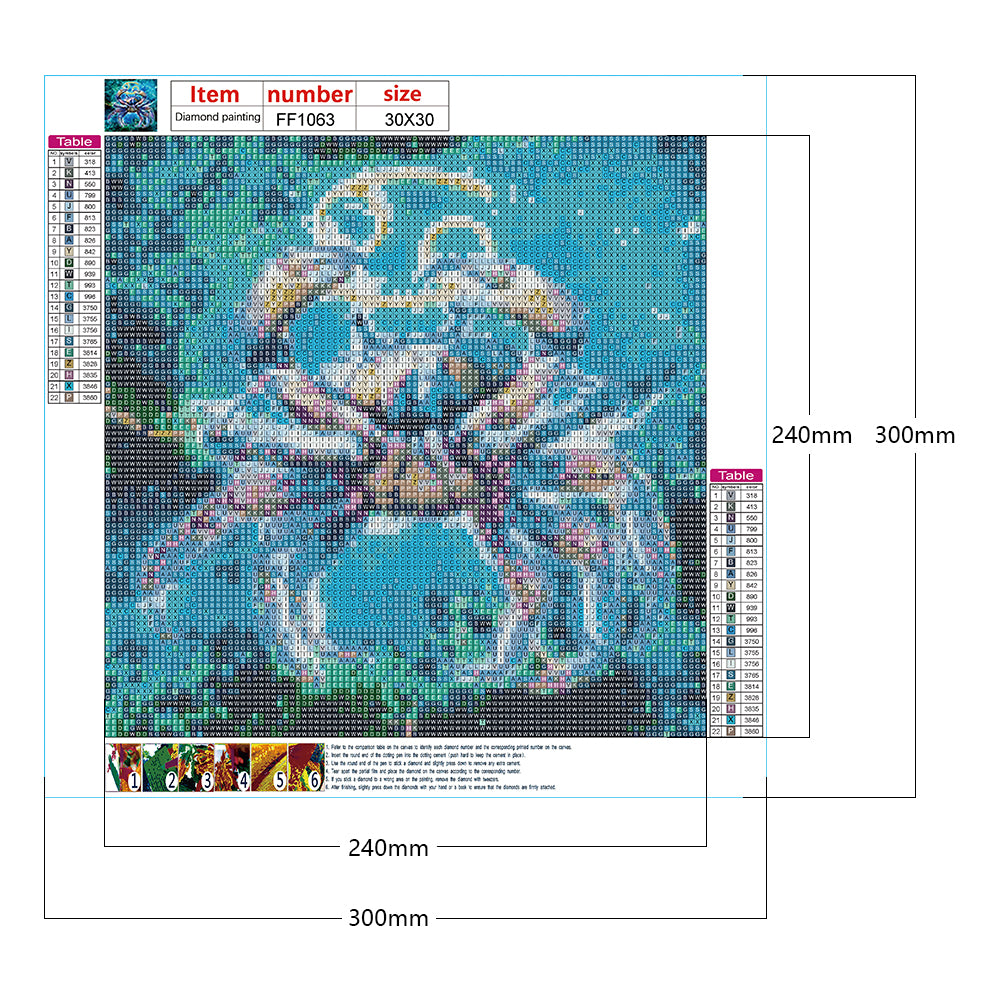 Cancer - Full Square Drill Diamond Painting 30*30CM