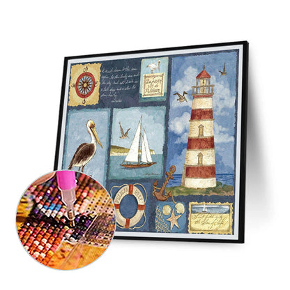 Seaside Scenery - Full Square Drill Diamond Painting 30*30CM