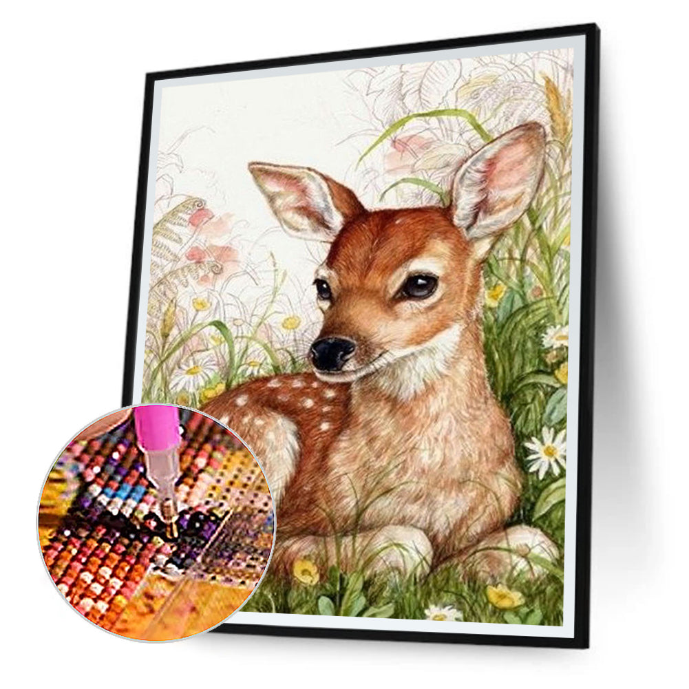 Elk - Full Round Drill Diamond Painting 40*50CM