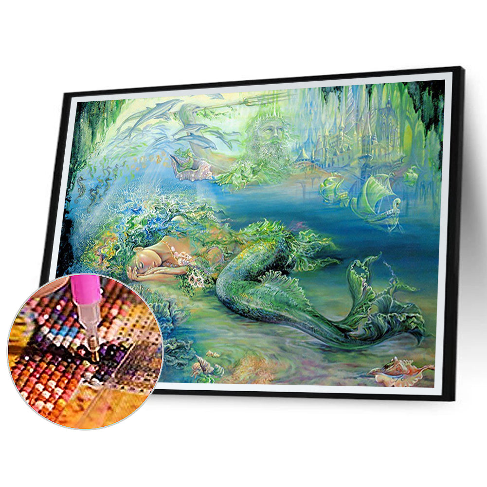 Fantasy Mermaid - Full Round Drill Diamond Painting 80*60CM