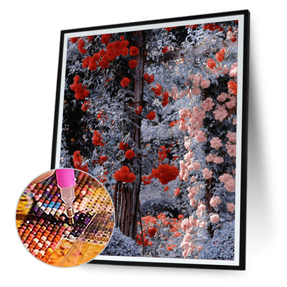 Flower Jungle - Full Round Drill Diamond Painting 30*40CM