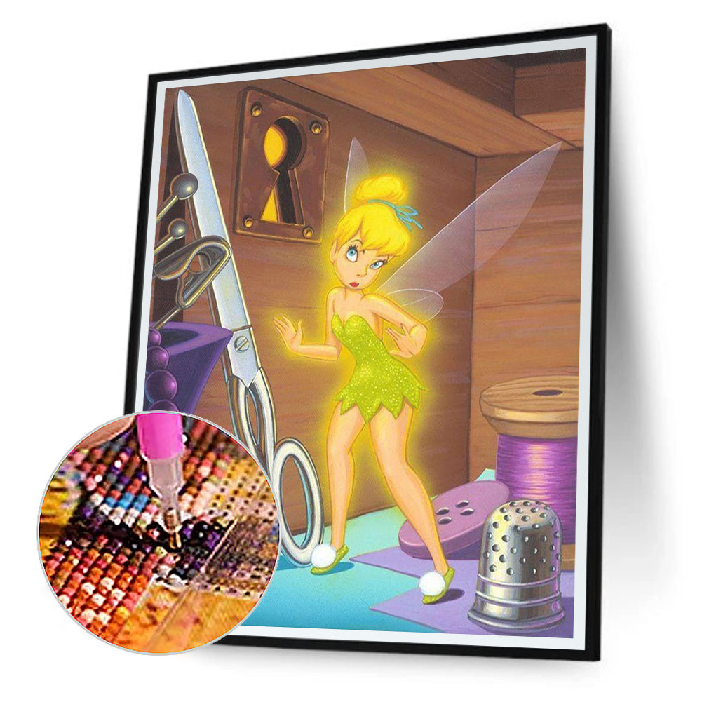 Tinkerbell - Full Round Drill Diamond Painting 40*50CM