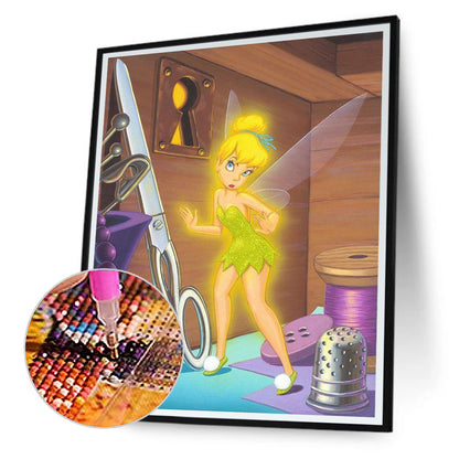 Tinkerbell - Full Round Drill Diamond Painting 40*50CM