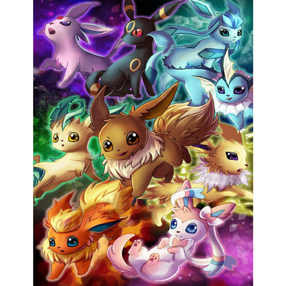 Pokemon Eevee - Full Square Drill Diamond Painting 50*60CM