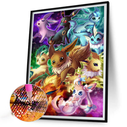Pokemon Eevee - Full Square Drill Diamond Painting 50*60CM