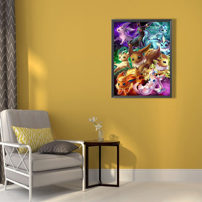 Pokemon Eevee - Full Square Drill Diamond Painting 50*60CM