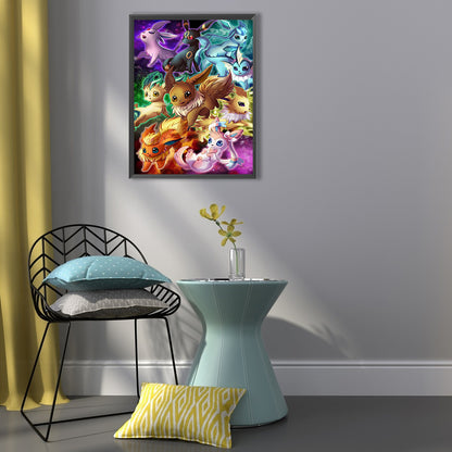 Pokemon Eevee - Full Square Drill Diamond Painting 50*60CM