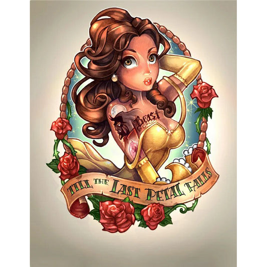 Princess Belle - Full Round Drill Diamond Painting 30*40CM