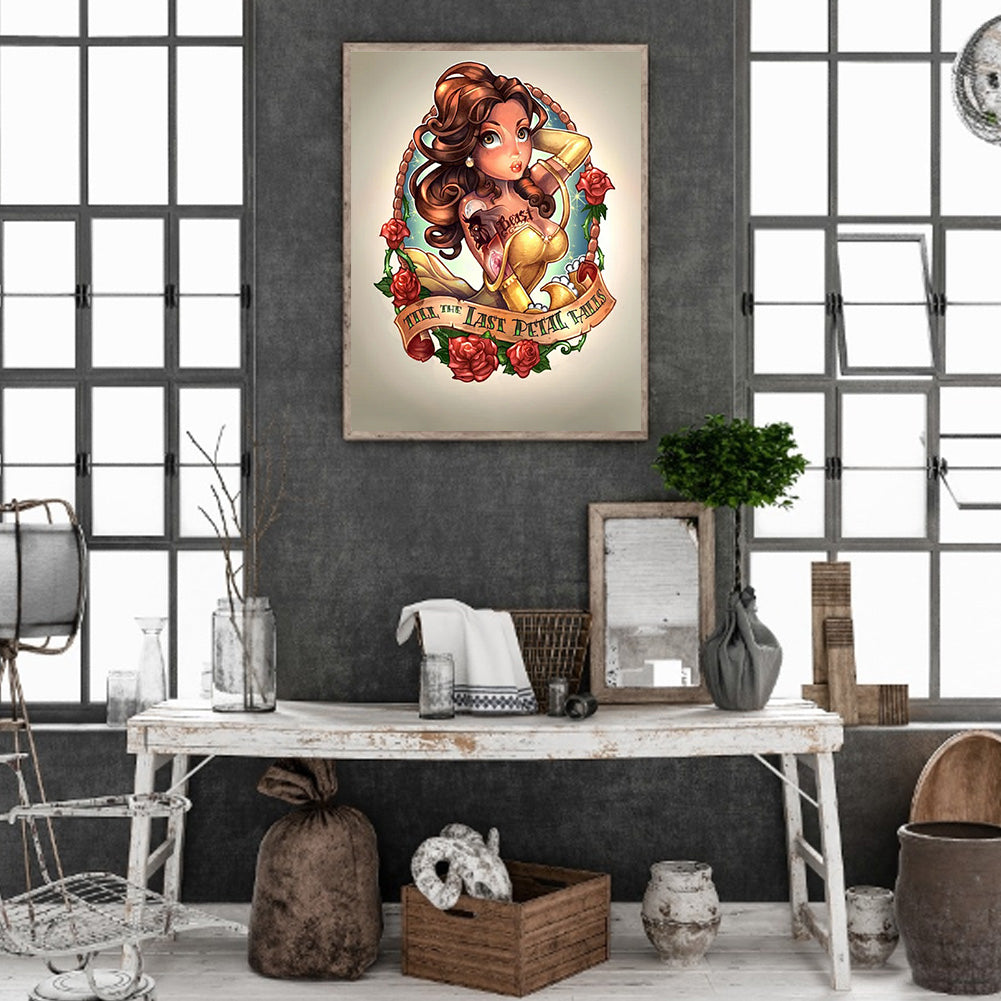 Princess Belle - Full Round Drill Diamond Painting 30*40CM