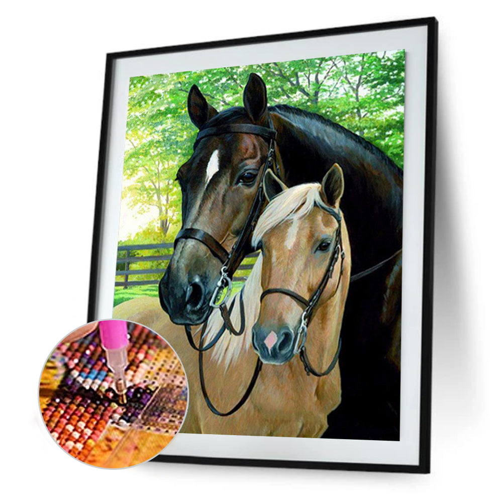 Horse - Full Round Drill Diamond Painting 40*50CM