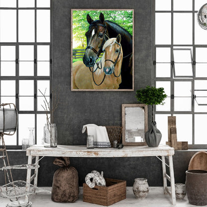 Horse - Full Round Drill Diamond Painting 40*50CM