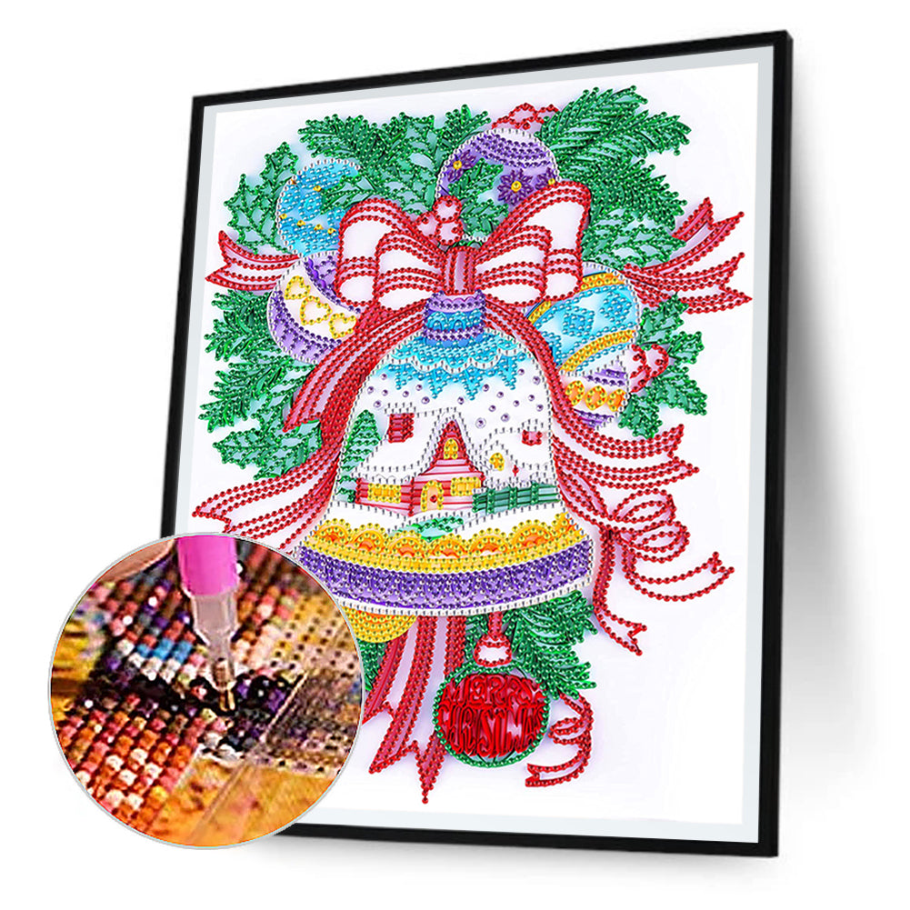 Christmas Bell Decoration - Special Shaped Drill Diamond Painting 30*40CM