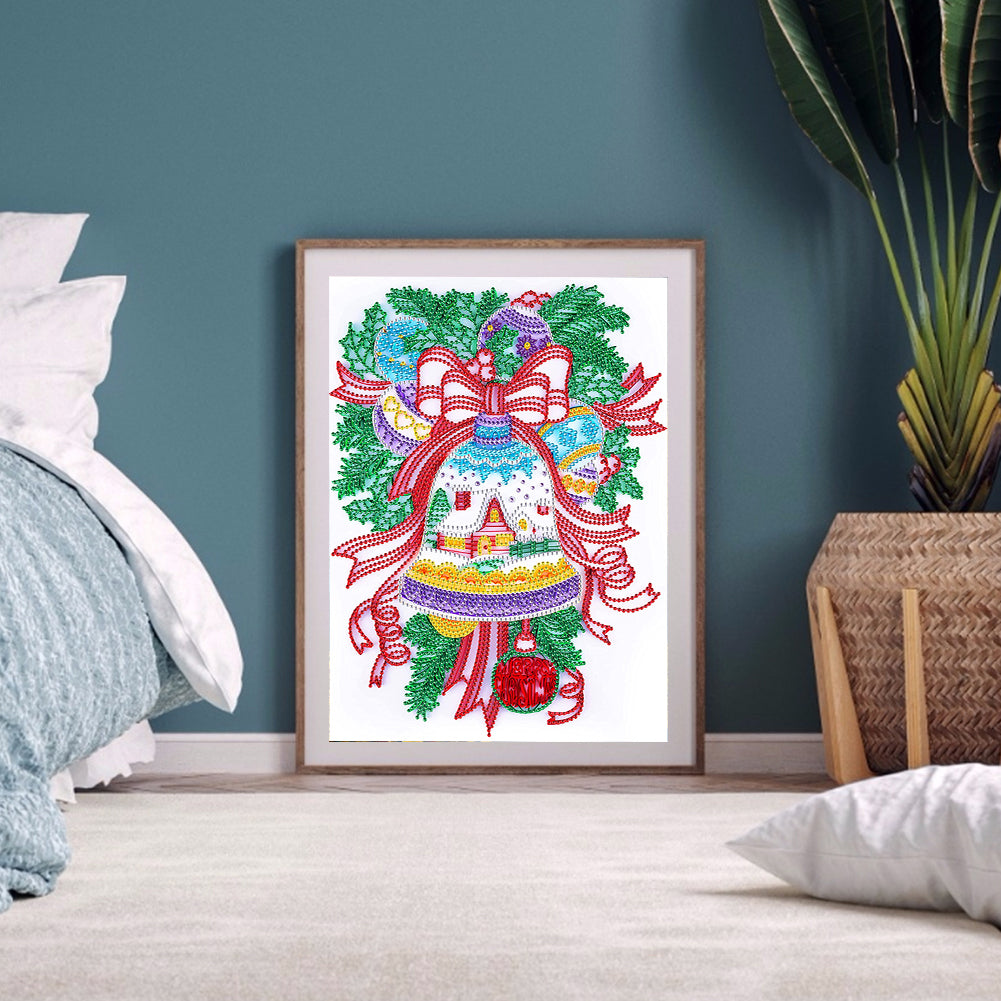 Christmas Bell Decoration - Special Shaped Drill Diamond Painting 30*40CM