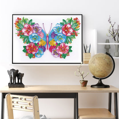 Butterfly - Special Shaped Drill Diamond Painting 40*30CM