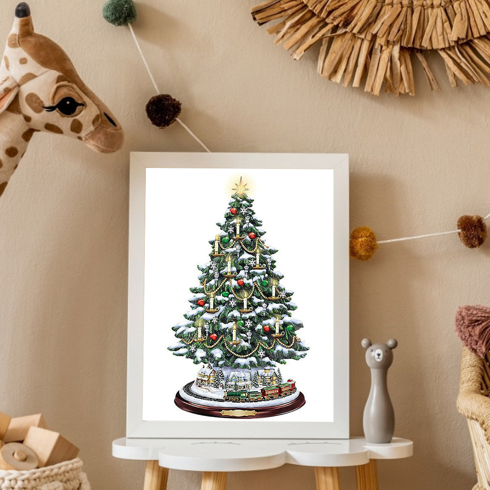 Christmas Tree - Full Round Drill Diamond Painting 30*40CM