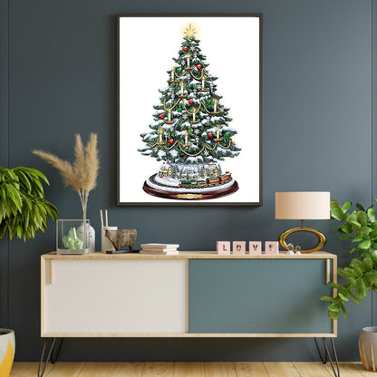 Christmas Tree - Full Round Drill Diamond Painting 30*40CM