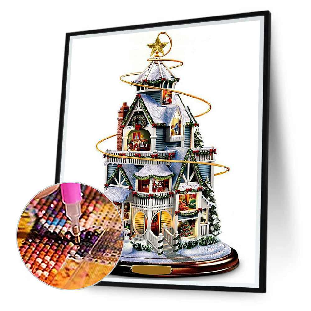 Christmas Tree - Full Round Drill Diamond Painting 30*40CM