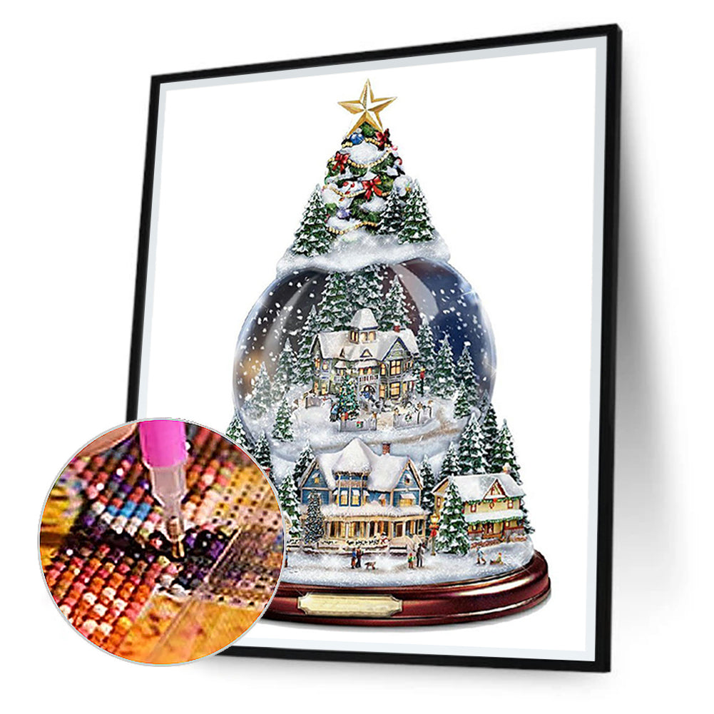 Christmas Tree - Full Round Drill Diamond Painting 30*40CM