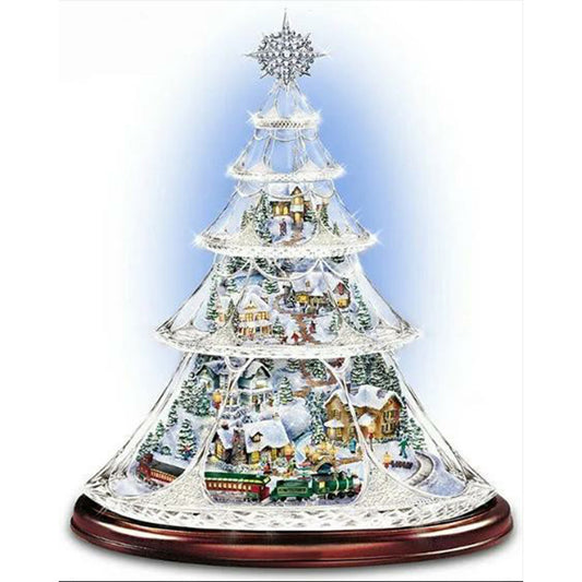 Christmas Tree - Full Round Drill Diamond Painting 30*40CM