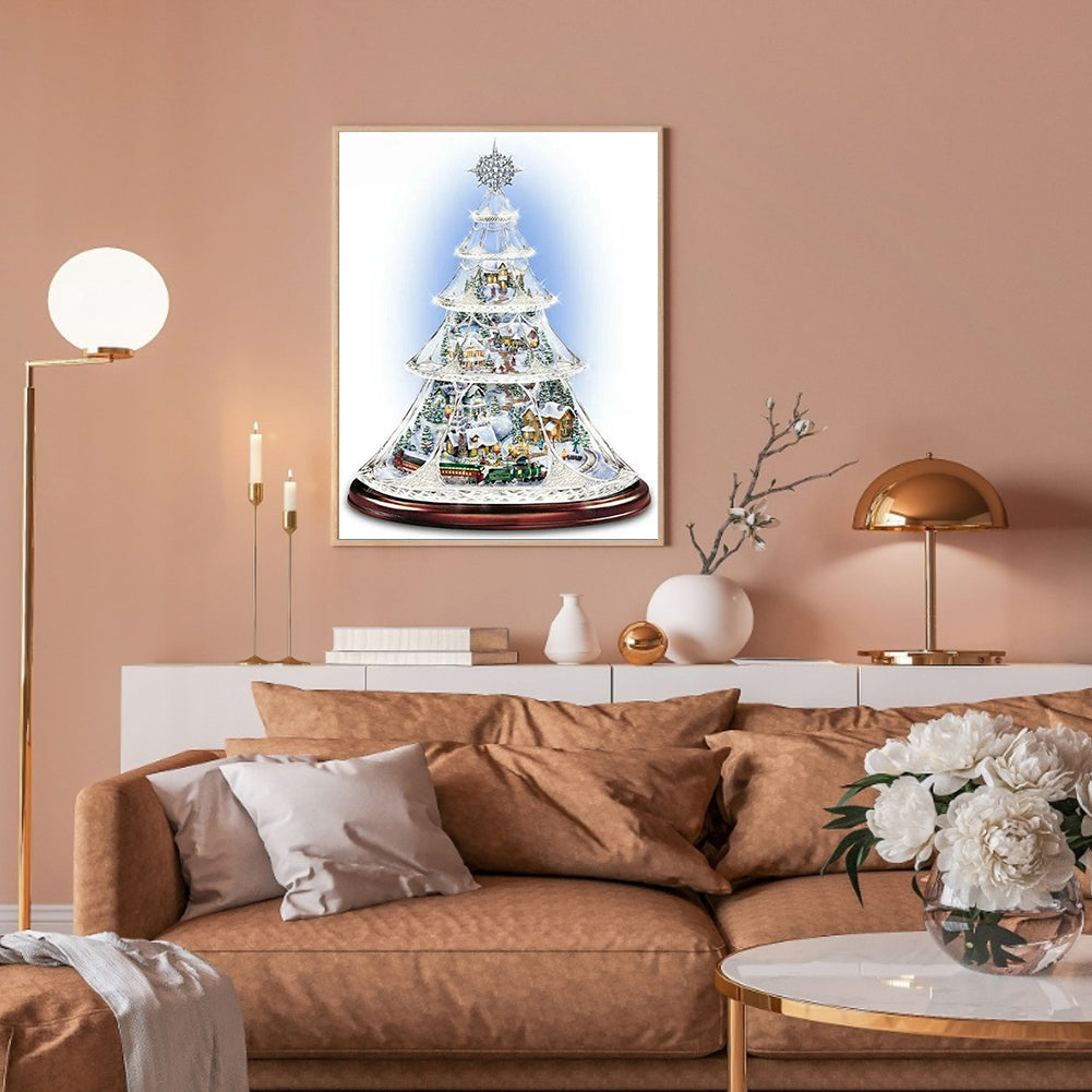 Christmas Tree - Full Round Drill Diamond Painting 30*40CM