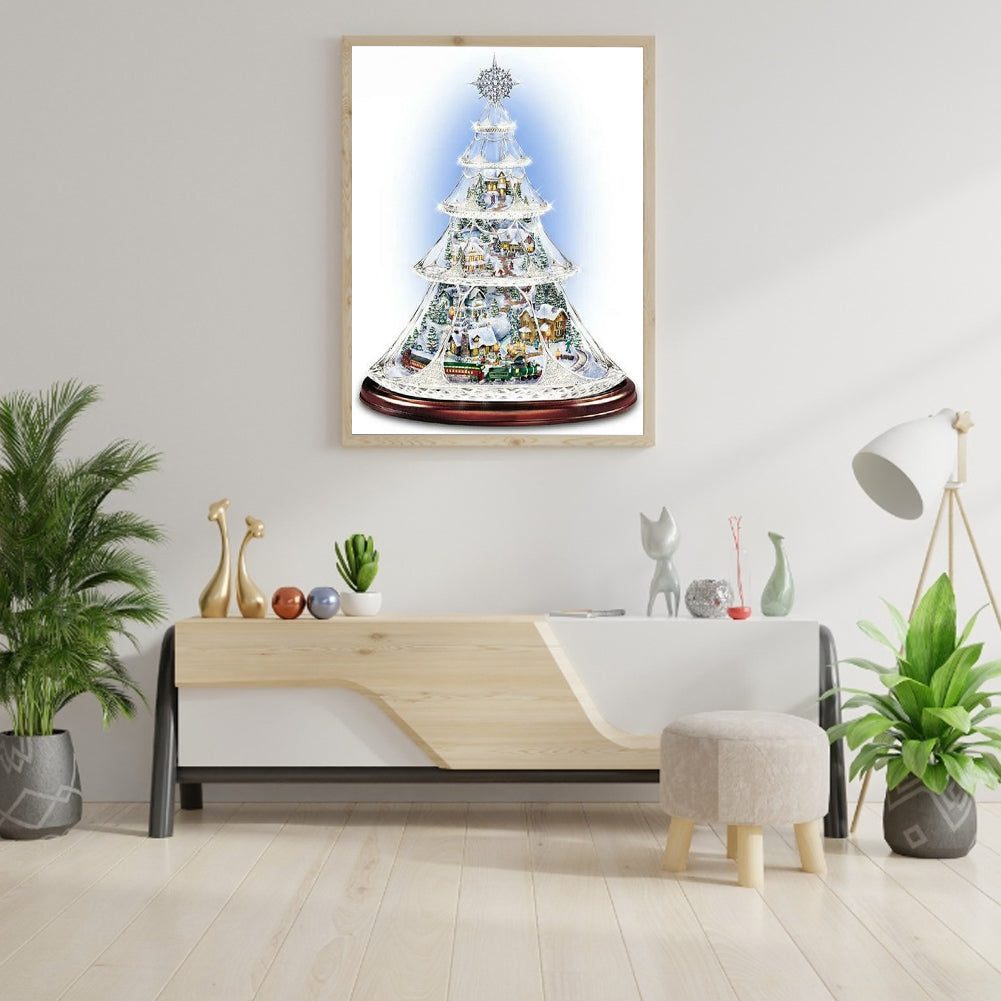 Christmas Tree - Full Round Drill Diamond Painting 30*40CM