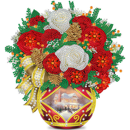 Exquisite Vase Bouquet - Special Shaped Drill Diamond Painting 30*30CM