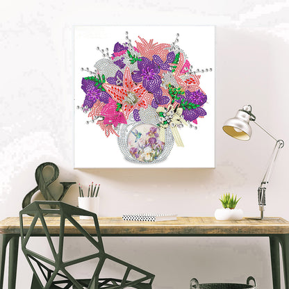 Exquisite Vase Bouquet - Special Shaped Drill Diamond Painting 30*30CM