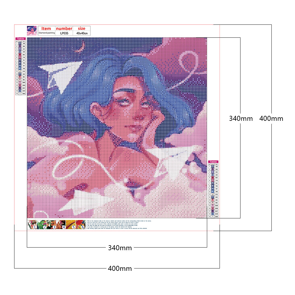 Beauty - Full Round Drill Diamond Painting 40*40CM