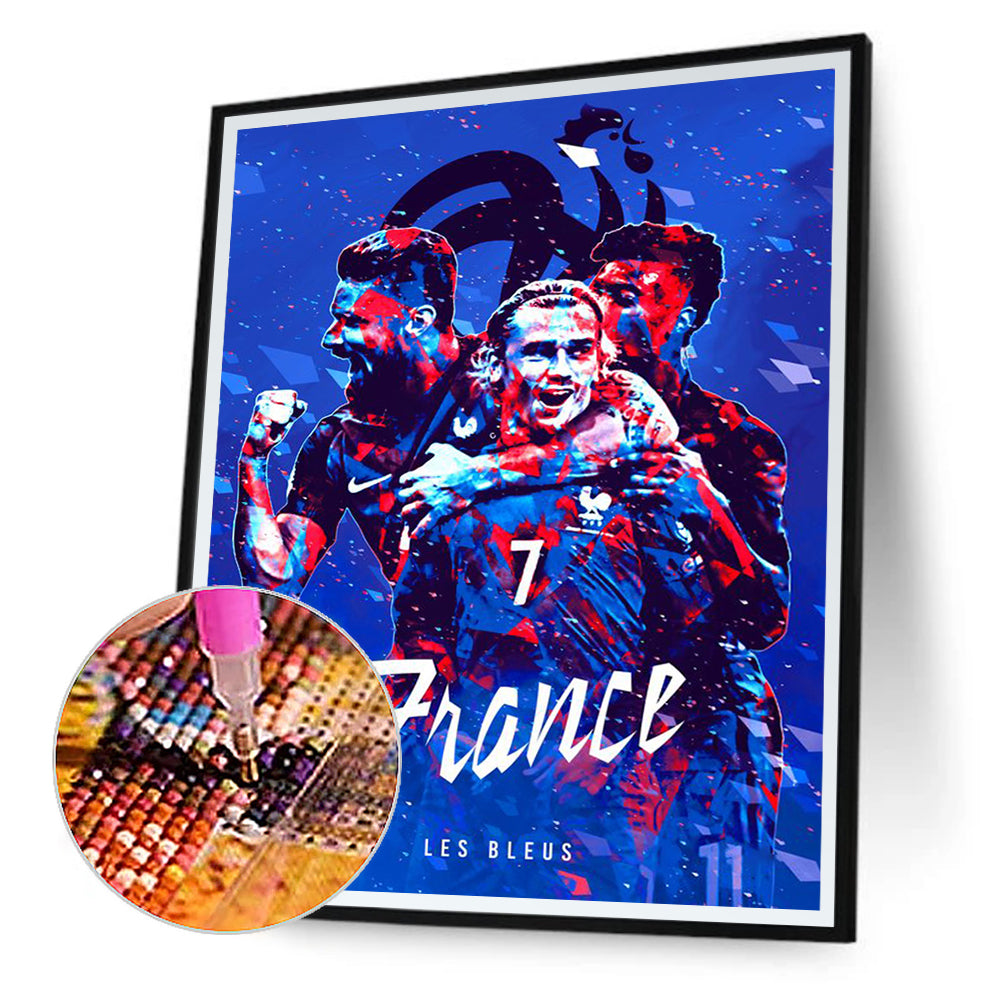 World Cup Poster - Full Round Drill Diamond Painting 30*40CM