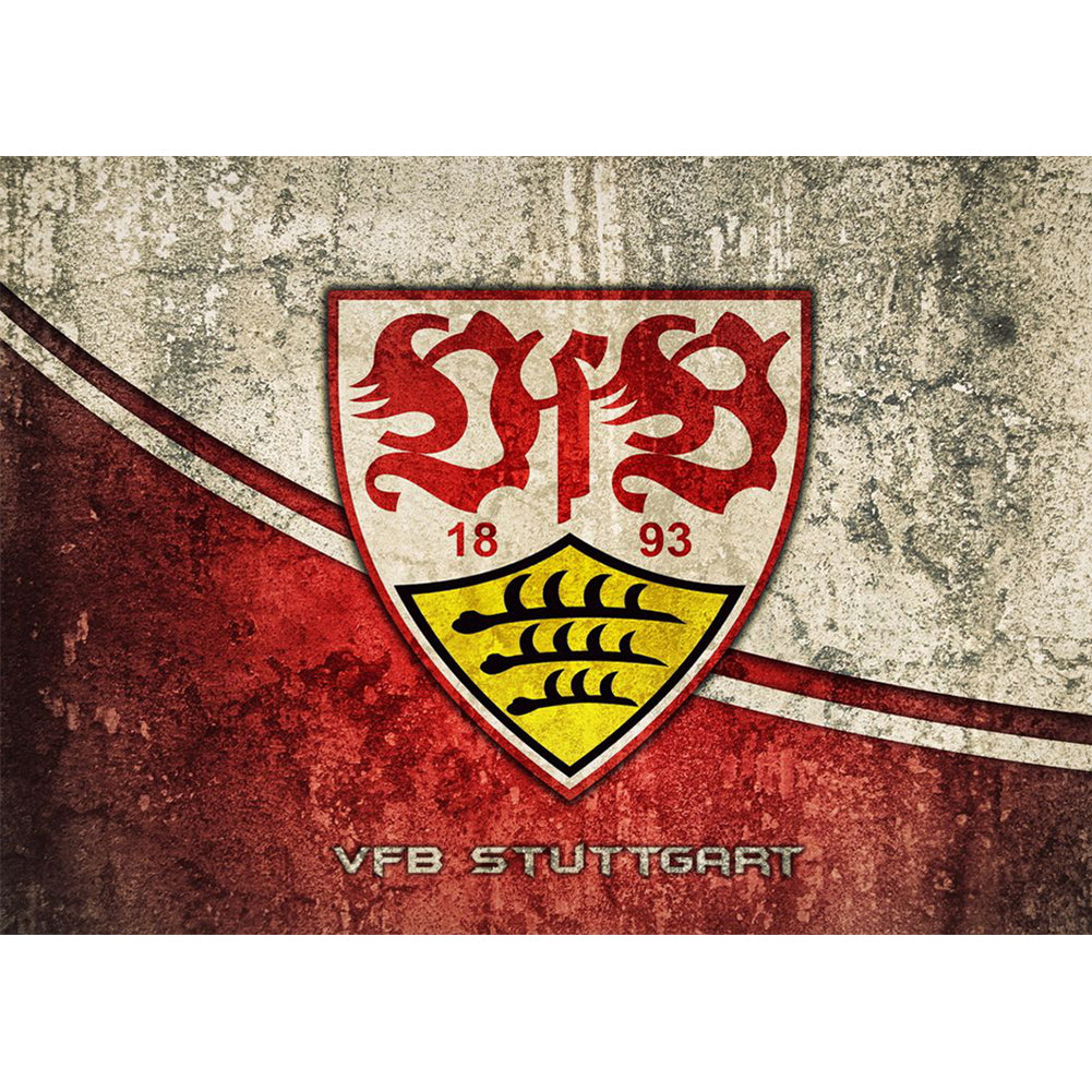 Stuttgart Football Team Logo - Full Round Drill Diamond Painting 40*30CM