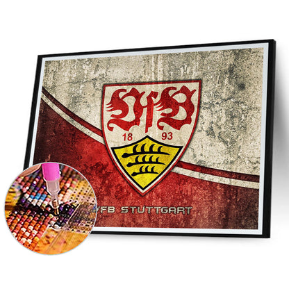 Stuttgart Football Team Logo - Full Round Drill Diamond Painting 40*30CM