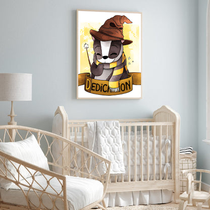 Harry Potter Badger - Full Round Drill Diamond Painting 30*40CM