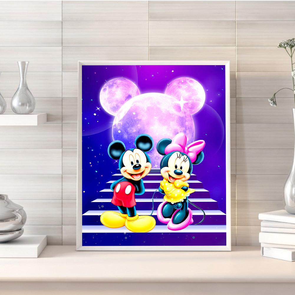 Mickey Minnie - Full Round Drill Diamond Painting 30*40CM
